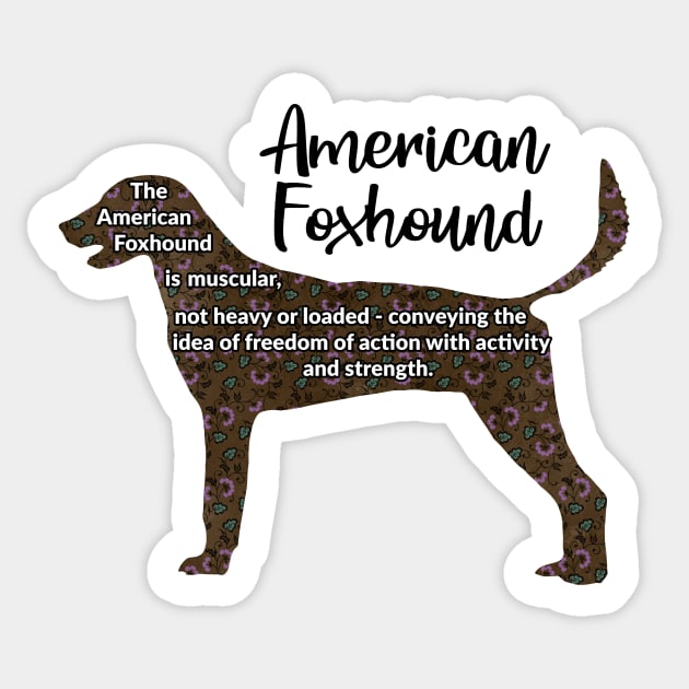 American Foxhound Sticker by ApolloOfTheStars